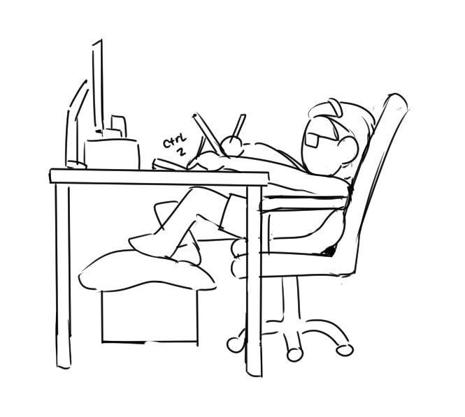 artist: damn why is my back hurting
also artist when working: 