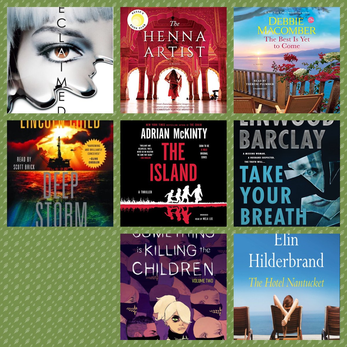 High Summer #Readathon - Mid-Event Check-in:  #HSreadathon Finished six books so far. Still reading TAKE YOUR BREATH AWAY and listening to THE ISLAND.

So far, Macomber's THE BEST IS YET TO COME is my favourite.