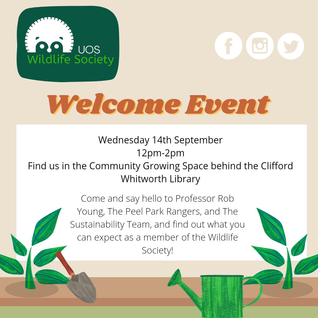 UOSWildSociety's tweet photo. We look forward to seeing you there! 😁🌱 https://t.co/8gpMkNIo7L