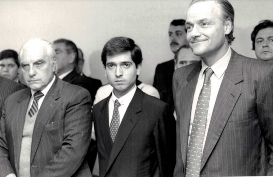 19 de agosto de 1992. Junto a dos Maestros: los Ministros Guillermo García Costa y Antonio Mercader. Se cumplen 30 años.