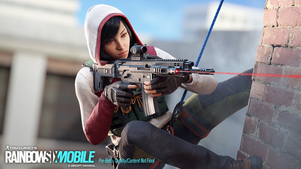 Rainbow6Mobile's tweet photo. If you want to be creative while breaching in #R6M, Hibana is your best choice. 😎

Yumiko “Hibana” Imagawa uses the X-KAIROS, a projectile launcher that fires thermal breaching pellets on walls. These can then detonate, creating lines of sight or new breaching paths. 💥 https://t.co/OQA2HyuUWm