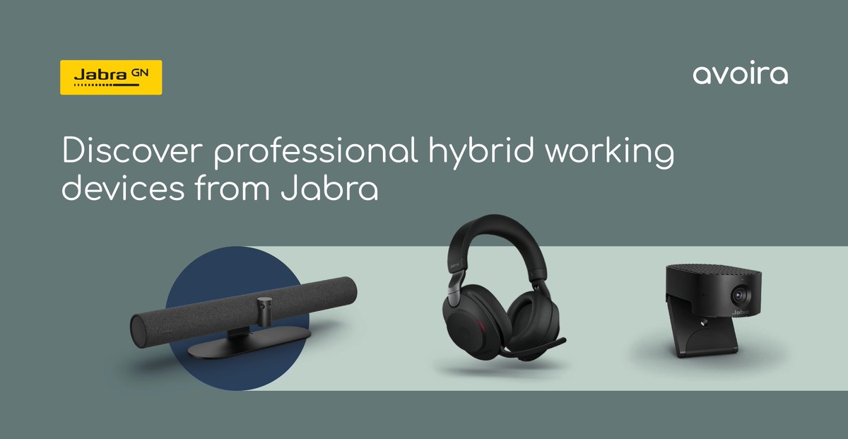 AvoiraLimited's tweet image. Need help choosing the perfect @JabraBusiness device for your team? 

Download our handy guide here:
👉 ow.ly/Bi2w50K5Asp

#hybridworking #hybridworkspace #hybridworksolutions #meetingequality #microsoftteamsrooms #jabra #panacast #wireless