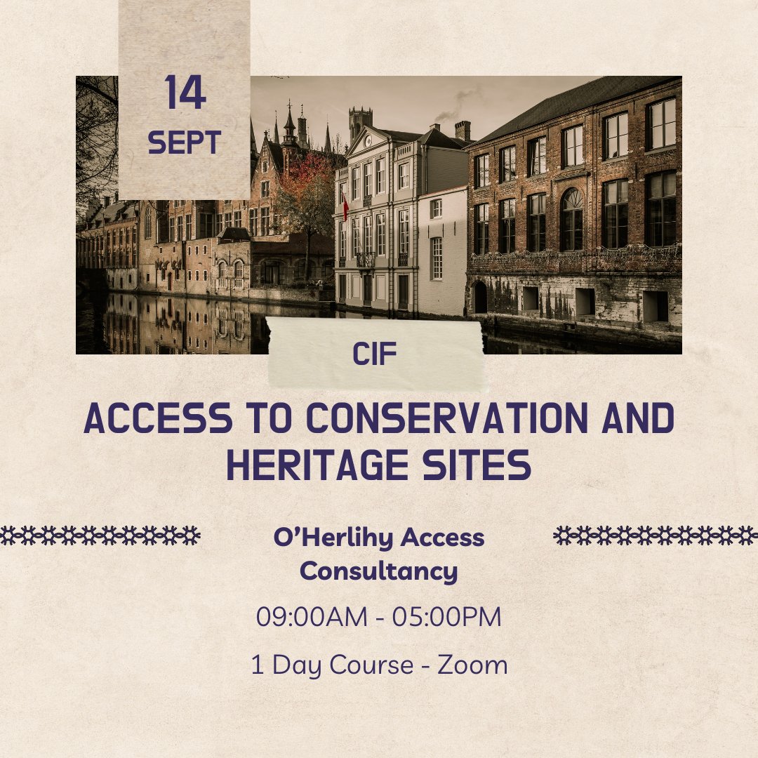 CIF_Training's tweet photo. Appreciate how to determine practicability &amp; understand the application of Part M to existing buildings @CIF_Ireland
#heritage  #architecture #conservation  #designy #access #constructionheritage #construction #compliance
https://t.co/S7CeFpHZp7 https://t.co/HdhlAji6Tg