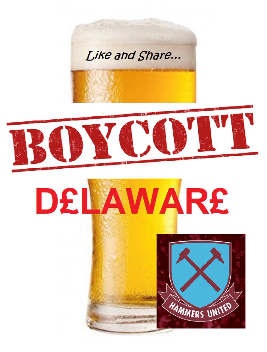 HammersUnited2's tweet photo. #BoycottDelaware
#GSBOUT

Like &amp; Share. Boycott Delaware. https://t.co/3sVv6lKWlj