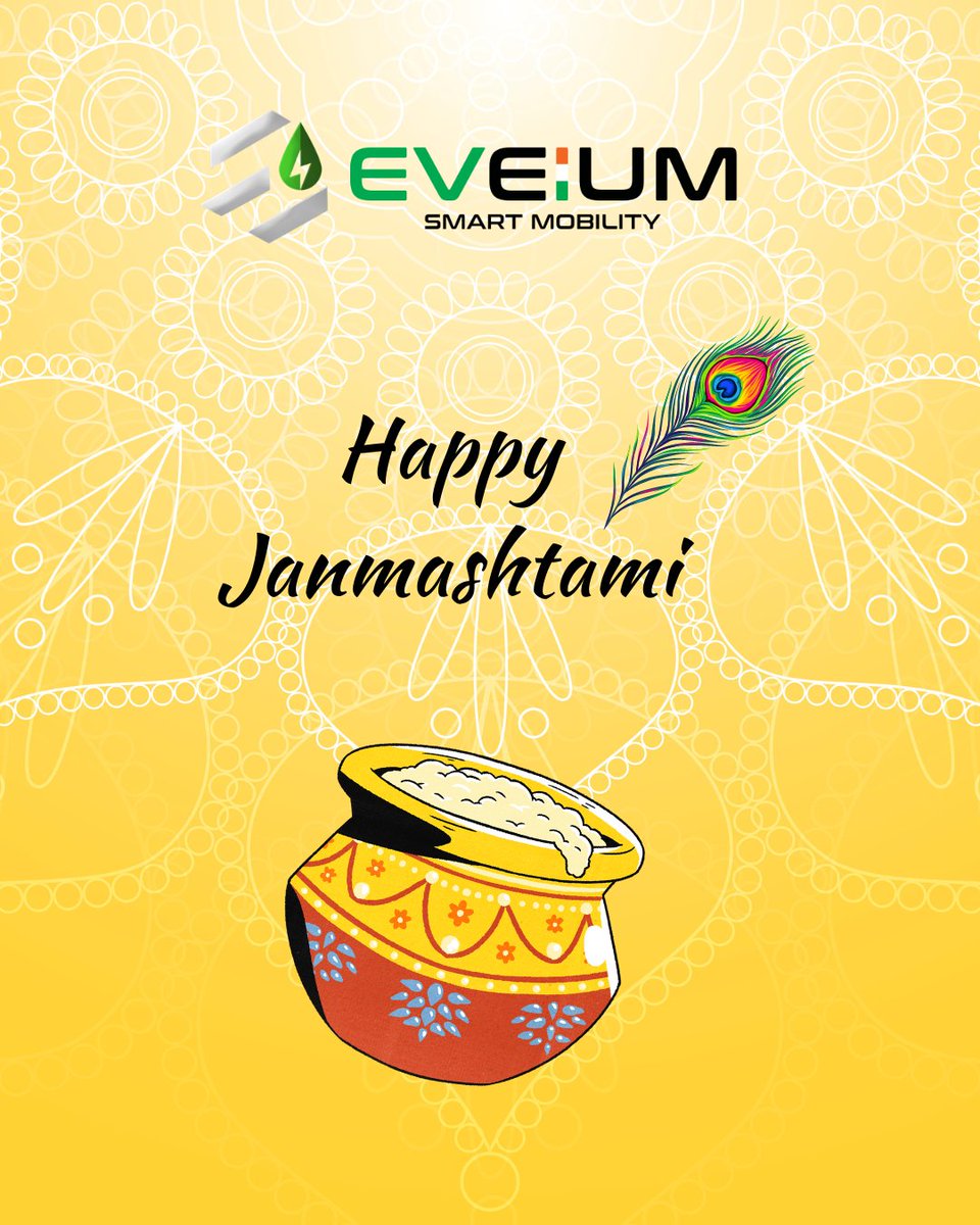 Eveiumdigital's tweet photo. Happy Janmashtami from Team EVeium!
#janmashtami #festive #krishna #Eveium #Environment #GreenIndia #SustainableIndia #eBikes #electricvehicles #smartmobility #goelectric https://t.co/vaIAmVUUHq
