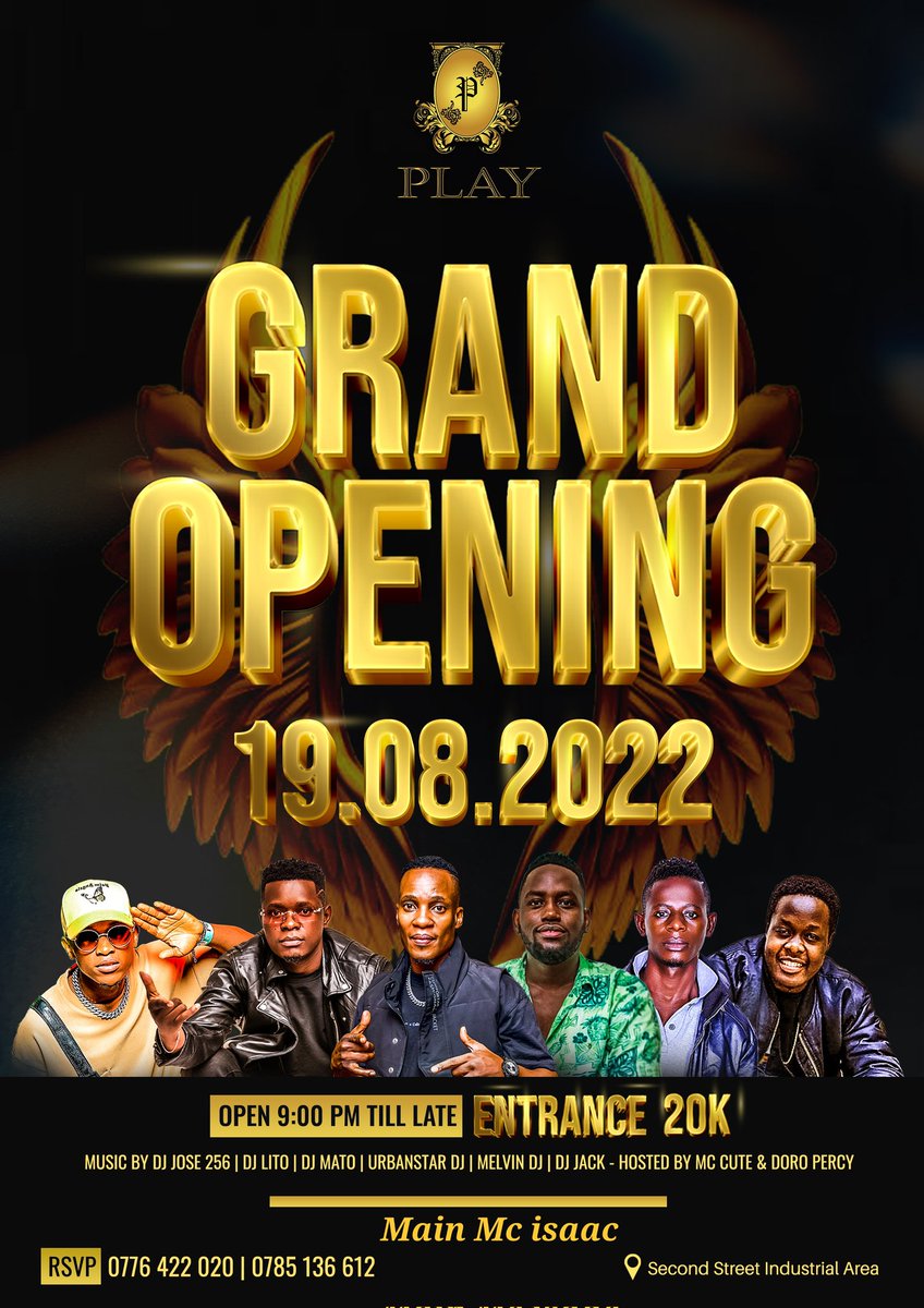 isaacmcblessedL's tweet photo. Live in @clubplayug. Iknow many have missed the Dance Floor and good old memories but new awesome ambiance and vibes are back tonite as we Reopen, Just get yo table now ft Kampala best Deejays, Mcees and surprise Artists courtesy of @mr_eventc and I myself @isaacmcblessedL 🕺 https://t.co/Ligc0muGeB
