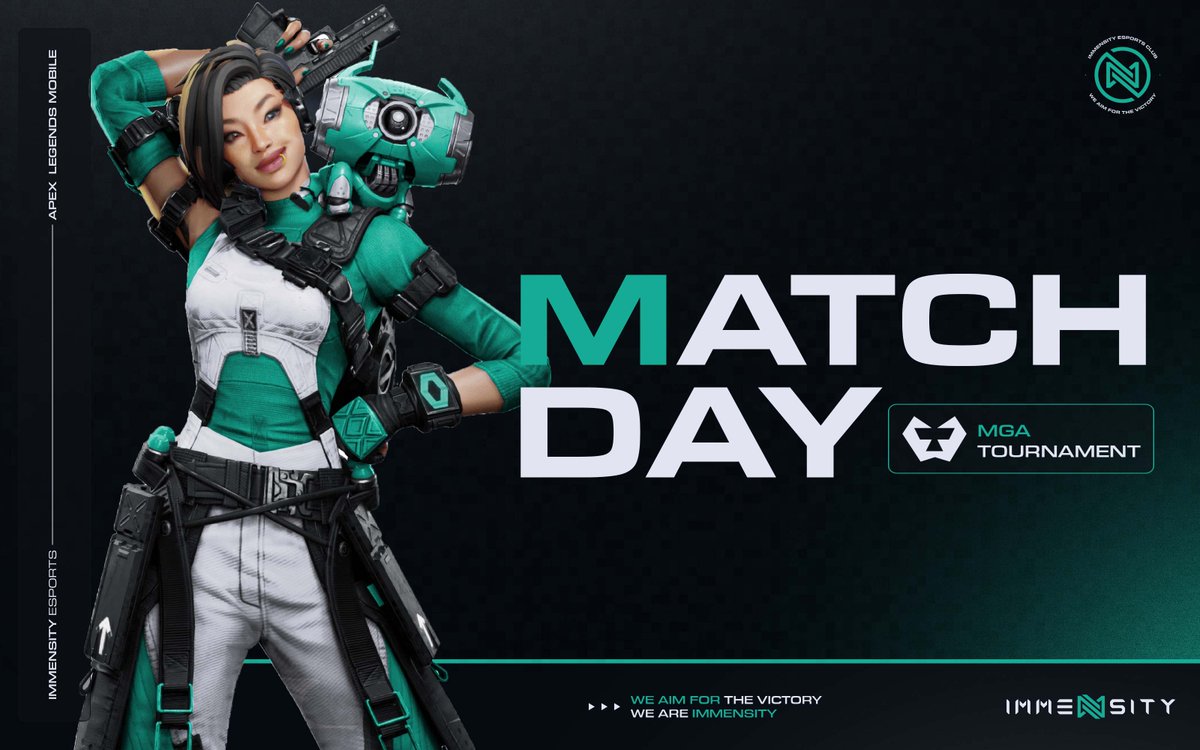 ImmensityGG's tweet photo. #ApexLegendMobile | MATCHDAY⚔️

Our Apex Mobile players will make their debut today in the  @MGADuels !!

⏳ 14:30h CEST
🏆@MGADuels 

#WeAreImmensity #WeAimForTheVictory https://t.co/aX6qejnDoC