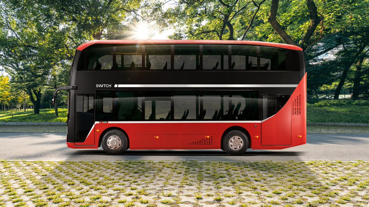 switchmobilitye's tweet photo. #MoveBetter in #Mumbai.

Meet the Switch EiV 22 - India’s first #electricdoubledecker bus.

100% electric, zero tailpipe emissions
Designed in India for the Indian market
Fully air-conditioned with air purifiers
The latest technology &amp; connected solutions

https://t.co/fgHmZ0AuIO https://t.co/2kRWIc1PX8