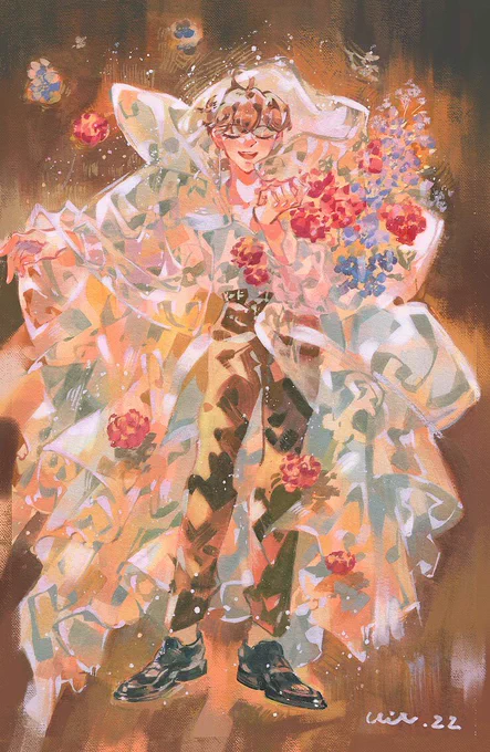 Cool to warm palettes #illustration #originalart #gouacheart #gouachepaint #イラスト 