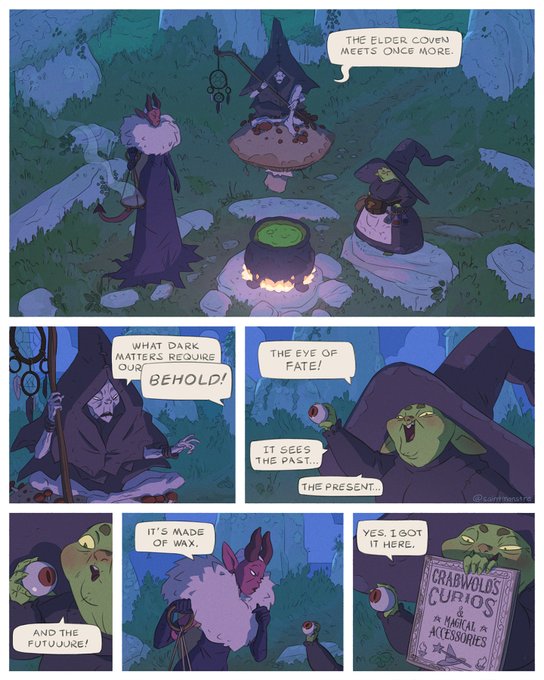 The senior witches like an early evening, but the meetings never run on time for some reason 