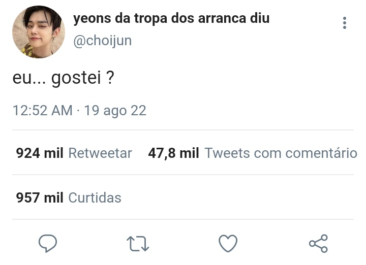 nishierk's tweet photo. beomjun au !! electric love

Beomgyu é um tiktoker famosinho que resolve gravar a trend de beijar o melhor amigo, só não contava com a possibilidade do seu melhor amigo hetero top não apenas retribuir o beijo, como também despertar o desejo de beijá-lo outras vezes. https://t.co/O6biOxTHZe