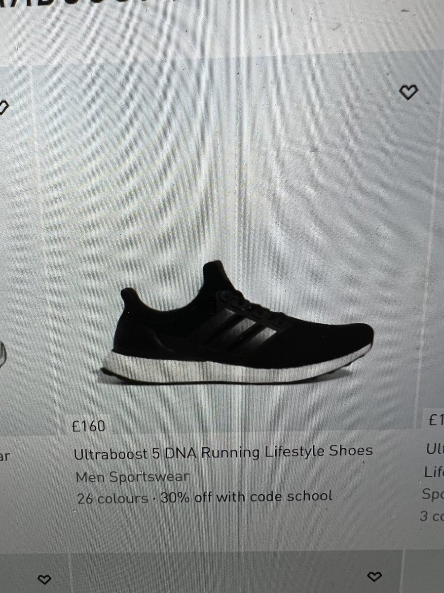 davison_thomas's tweet photo. @adidasUK how mis lesding is this!Clearly says 30%off with discount code school. 26 colours available. But 26colours are not available for discount. Very disappointed and customer service non existent. You only find out when trying to check out. https://t.co/wANTaNy6rd