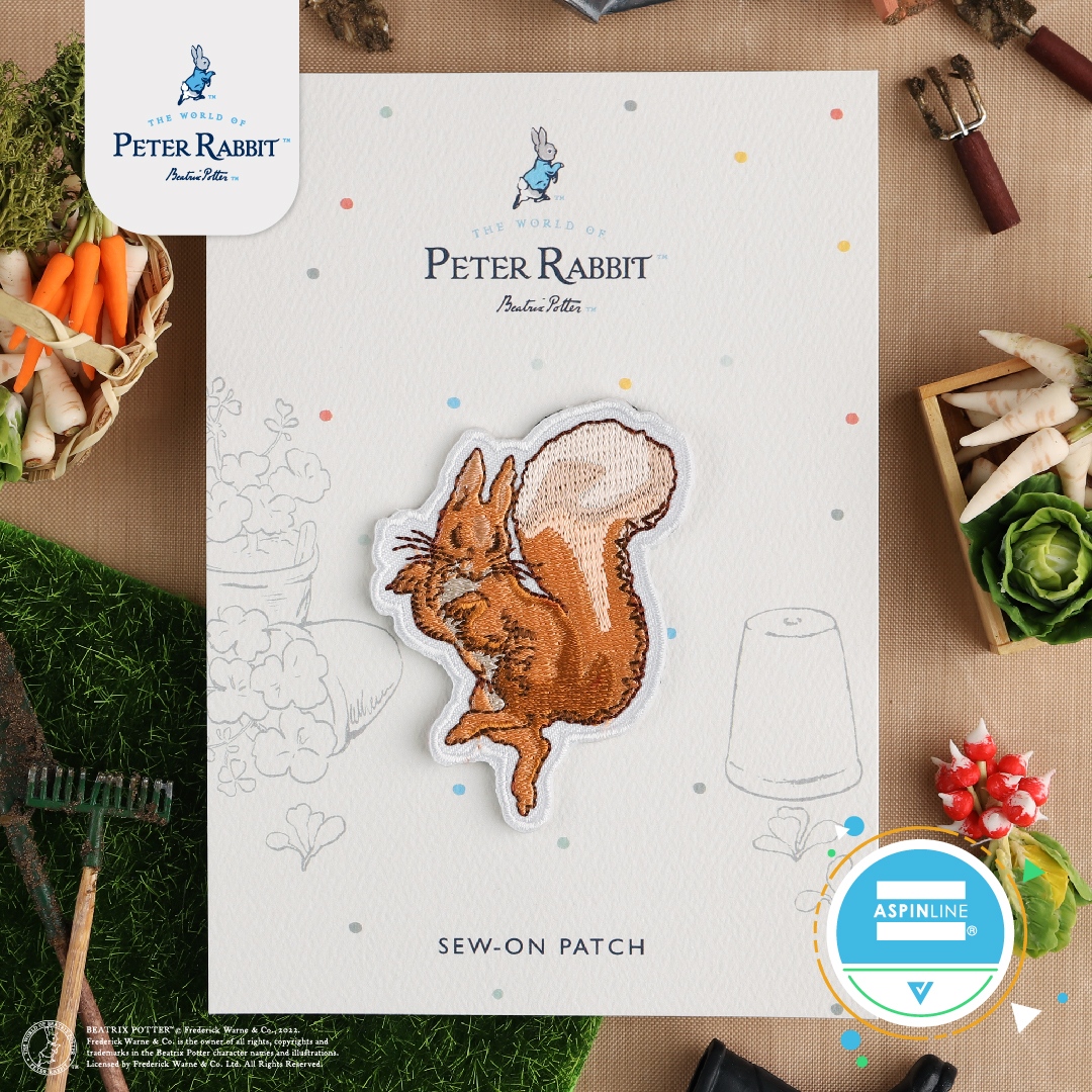 AspinlineUK's tweet photo. 🐿️ Squirrel Nutkin Embroidered Patch
Part of the official licensed collection with @LicensePenguin @BeatrixPotter
#PeterRabbit #Aspinline #SquirrelNutkin #SquirrelNutkinPatch #PeterRabbitGift #BeatrixPotter #TheTaleOfSquirrelNutkin #ChildrensBooks #PeterRabbit120 https://t.co/qa6OlIYsk7