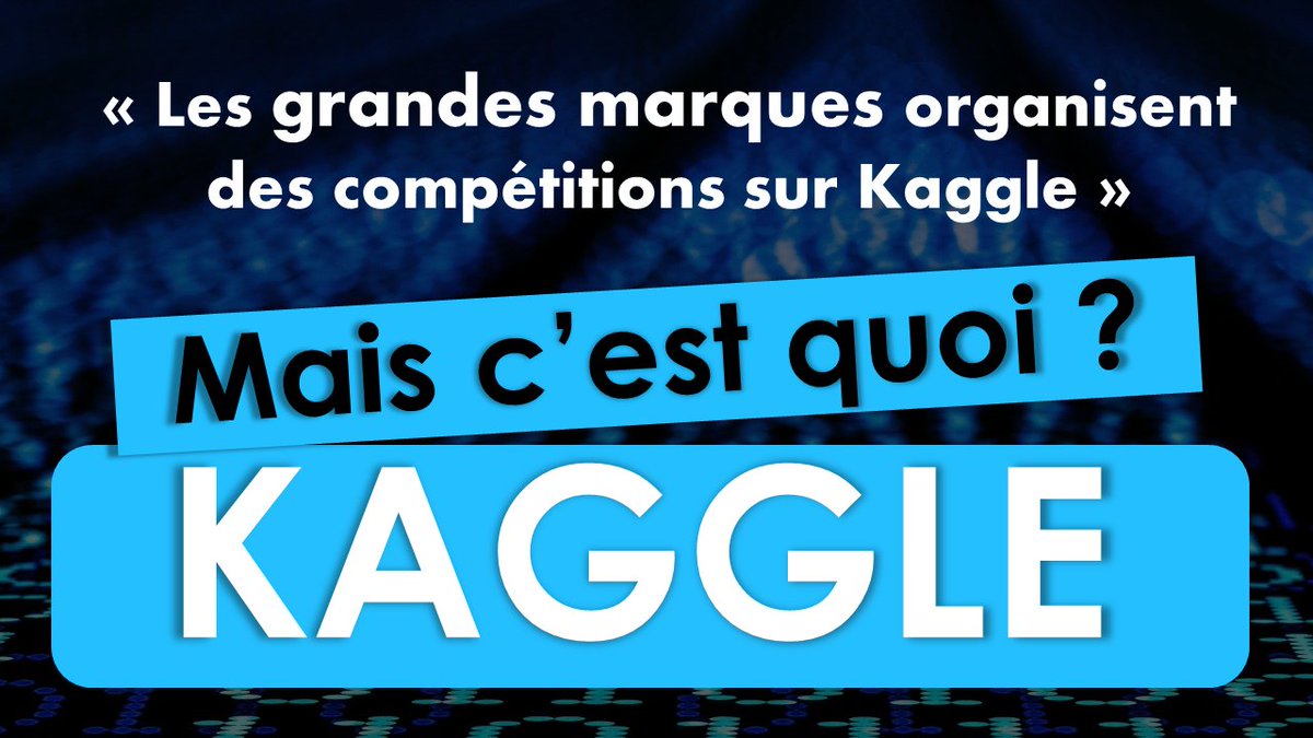 #Innovation
Pourquoi les Grandes marques utilisent Kaggle? 
Le petit tuto vidéo: youtube.com/watch?v=eLHleC…
<a href="/pierrecappelli/">Pierre Cappelli 🌏</a>