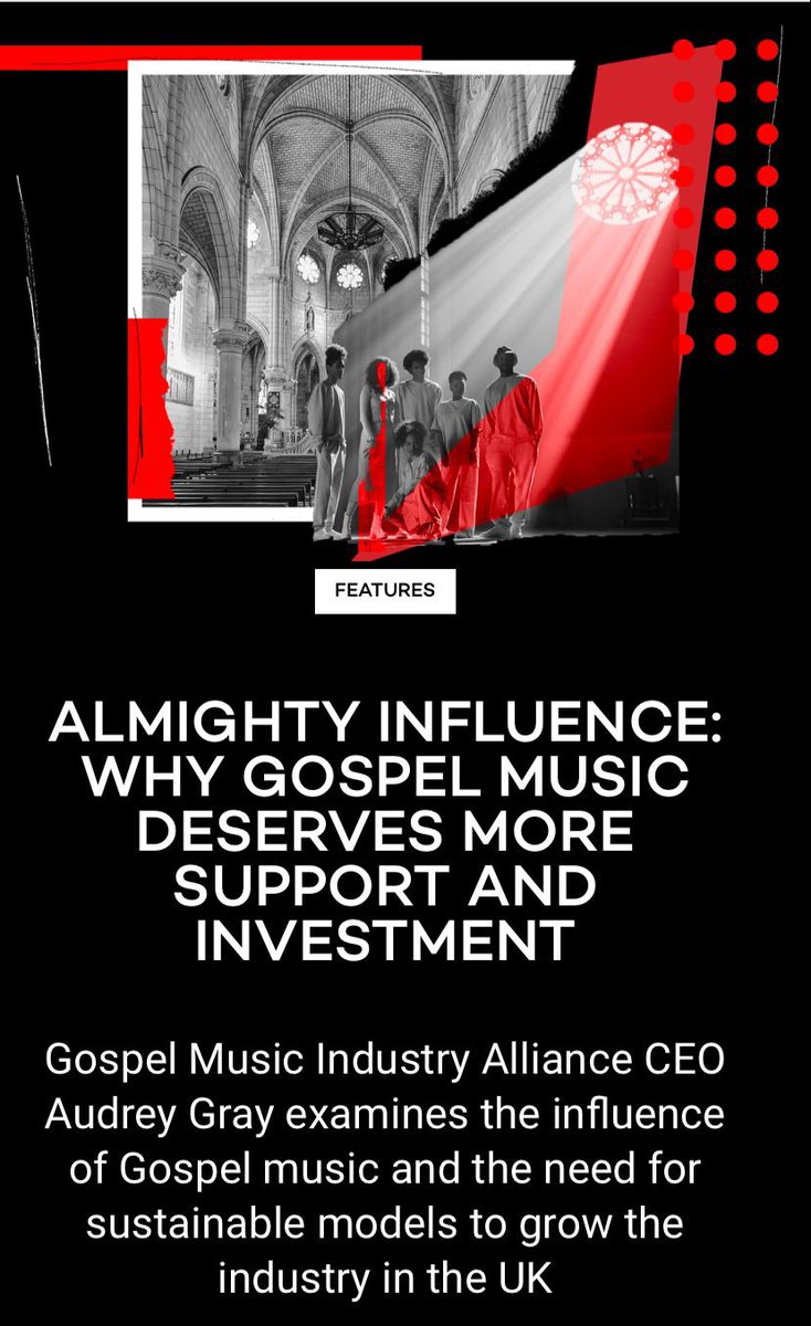 Criminally overlooked &amp; commercially underrepresented, Gospel music is the foundation and impacting for many of the mainstream music we know &amp; love today. <a href="/iamaudreygray/">Audrey Gray</a>/<a href="/industrydevelop/">Industry Developer</a> of the <a href="/gmiauk_/">GMIA</a>  | mixmag.net/feature/gospel… #BlackoutMixmag 👊🏾❤️