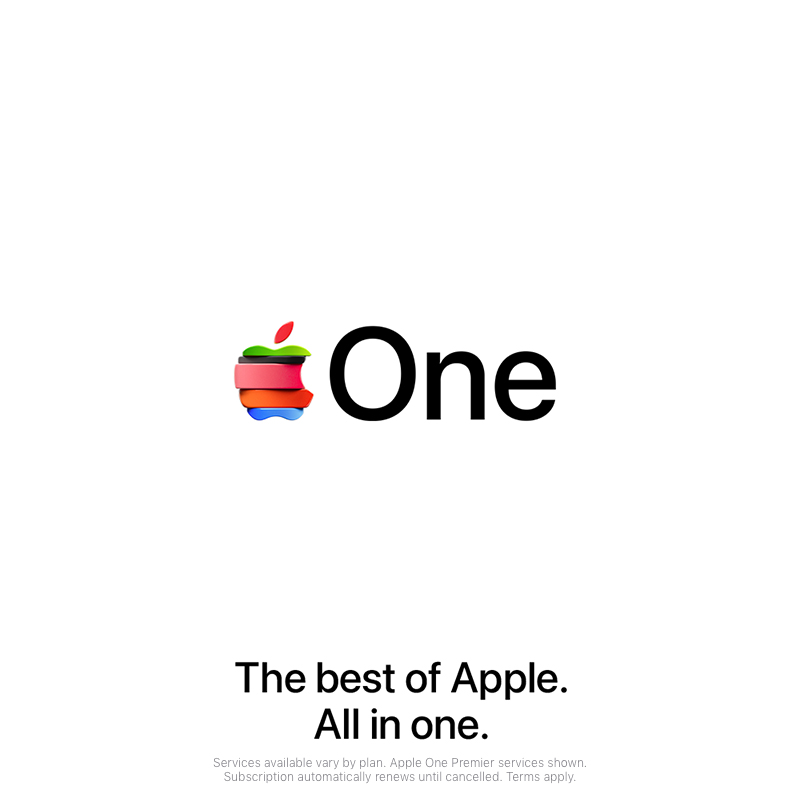 AppleArcade's tweet photo. With Apple One you get Apple Music, Apple TV+, Apple Arcade, iCloud+, News+, and Fitness+. It’s one subscription for all you do.