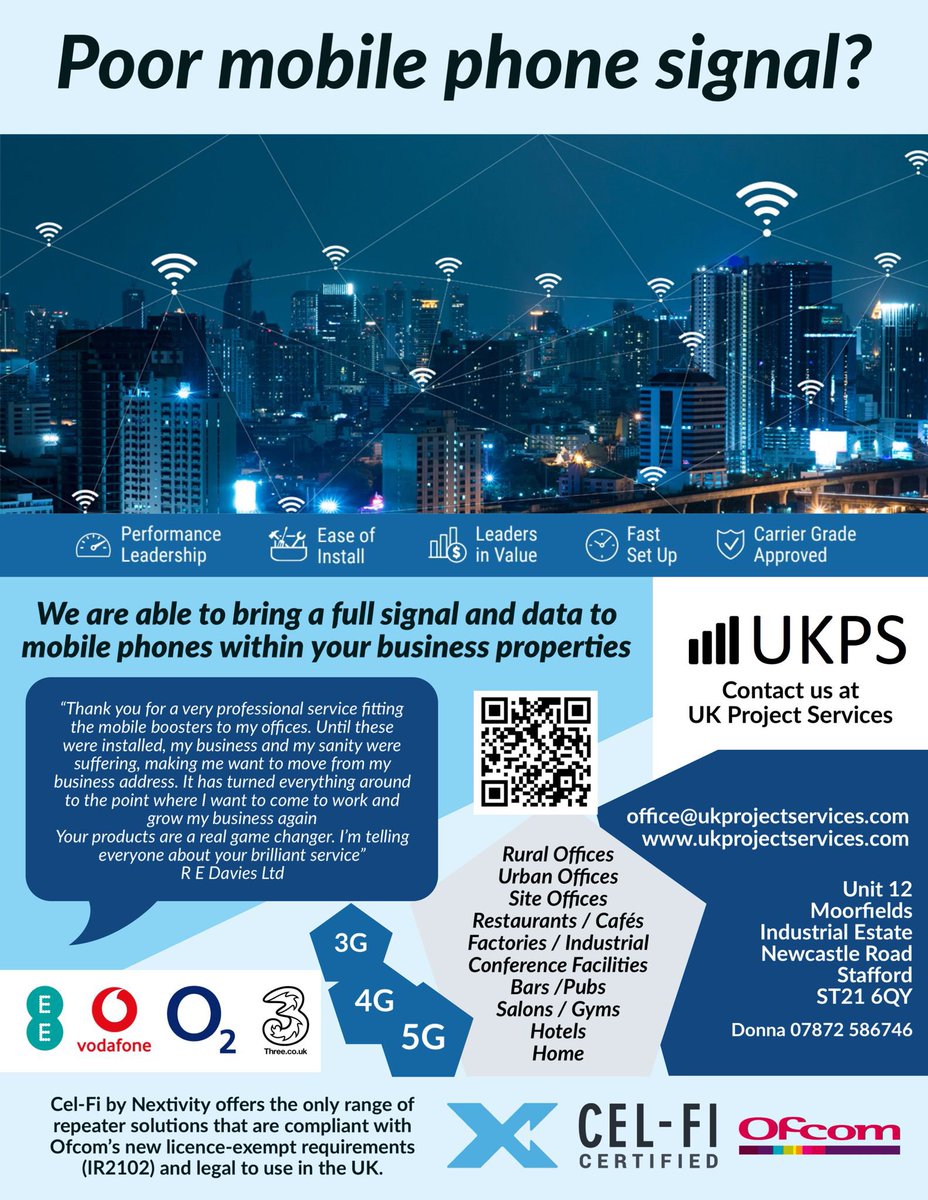 HS3Ltd's tweet photo. A lesson learned from @HS2ltd Ph.1 is that mobile phone coverage in site offices has been very poor. There are now @Ofcom approved systems which can resolve this, and should be rolled out in Phase 2. #LessonsLearned #HS2 #Infrastructure @ipagov @balfourbeatty @VCUK_Building https://t.co/YVKsEecajt