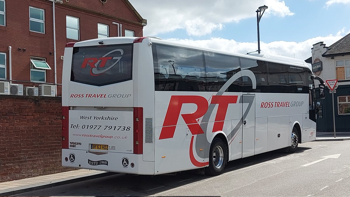 Shaun__92's tweet photo. Ross Travel - Volvo B11R - Jonckheere JHV - BF63 HDZ on Rail Replacement for Northern #northerntrains #northern #railreplacement #railreplacementcoach #2P11 #doncaster #thornesouth #scunthorpe #VolvoB11R #Jonckheere #JHV #rosstravelgroup #rosstravel @northernassist https://t.co/RfN9RY5HUu