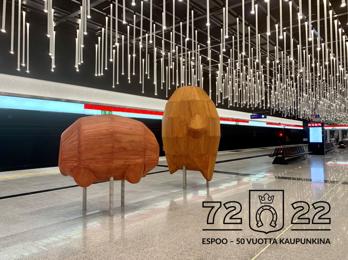 locateinespoo's tweet photo. Tänä vuonna tulee kuluneeksi 50 vuotta siitä, kun Espoosta tuli kaupunki. Juhlan kunniaksi Espoossa järjestetään lukuisia tapahtumia. Yksi niistä on asemavierailut, jossa asukkaat pääsevät kurkistamaan länsimetron uusille asemille. 

#72Espoo22 #EspooJuhlii #LocateInEspoo https://t.co/uUXgQhG16s