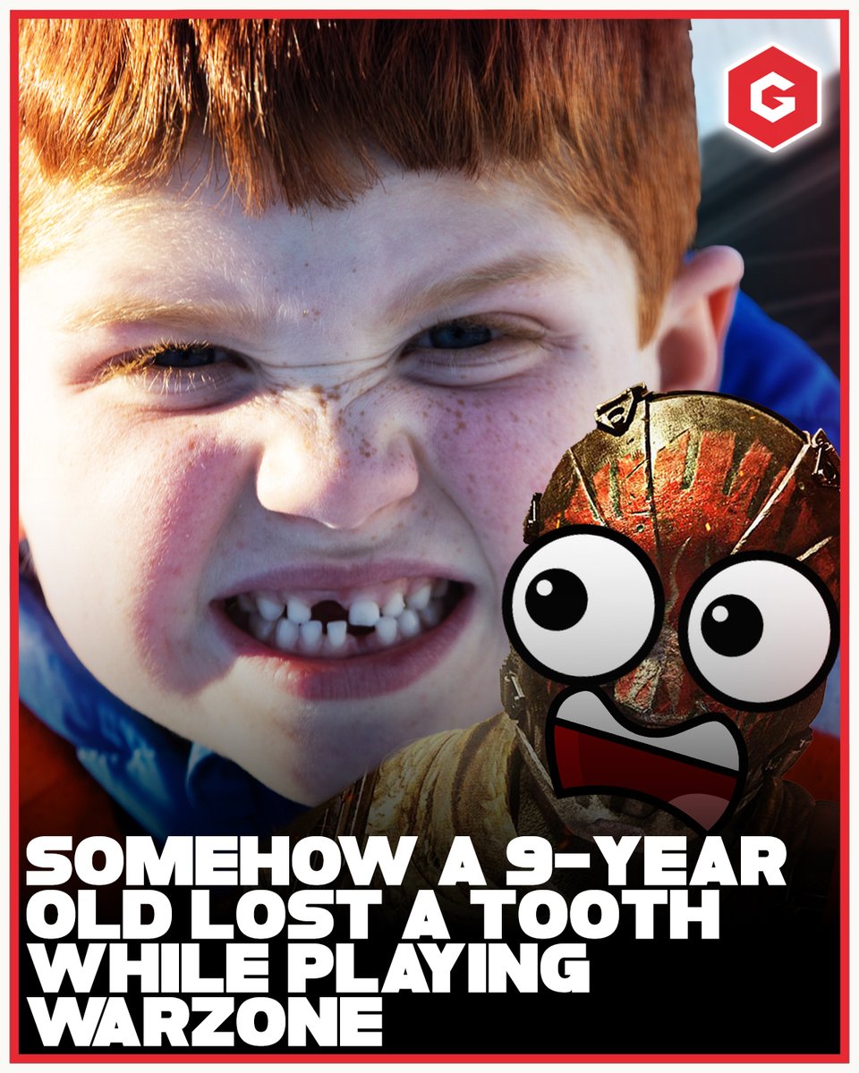 Gfinity's tweet image. A kid breaks a tooth while playing Warzone - I have so many questions 🤔

Read the full story here: gfinityesports.com/gaming-news/wa…

 #warzone #warzonecod #callofduty #gaming #gamingcommunity