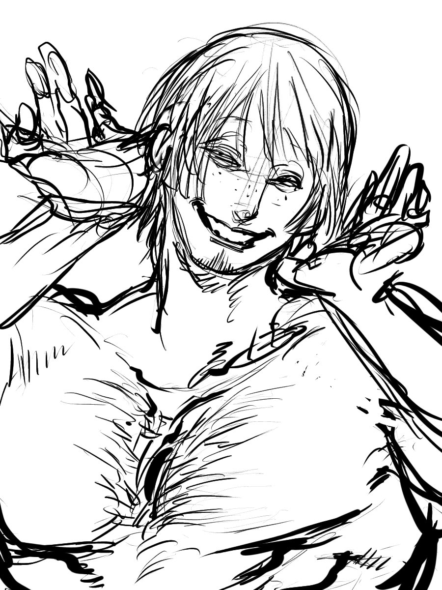 お風呂入る気出るまでにどこまで描けるかな🥃 