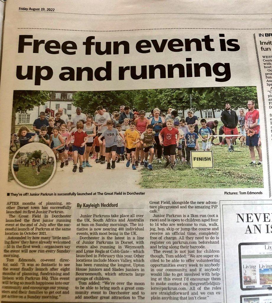 The Great Field parkrun tweet media