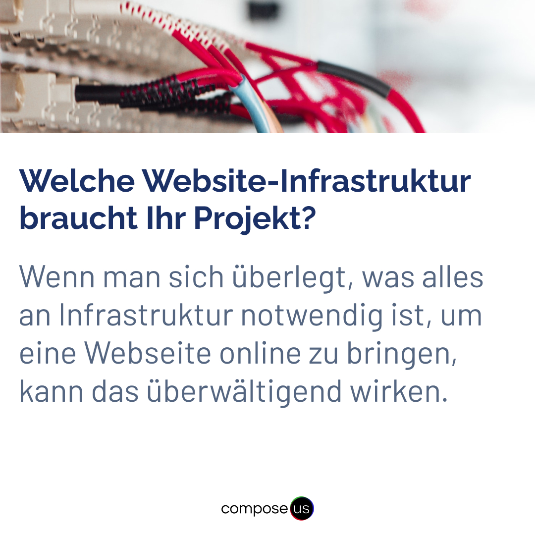 Wenn man sich überlegt, was alles an Infrastruktur notwendig ist, um eine Webseite online zu bringen, kann das überwältigend wirken...
compose.us/post/welche-we…