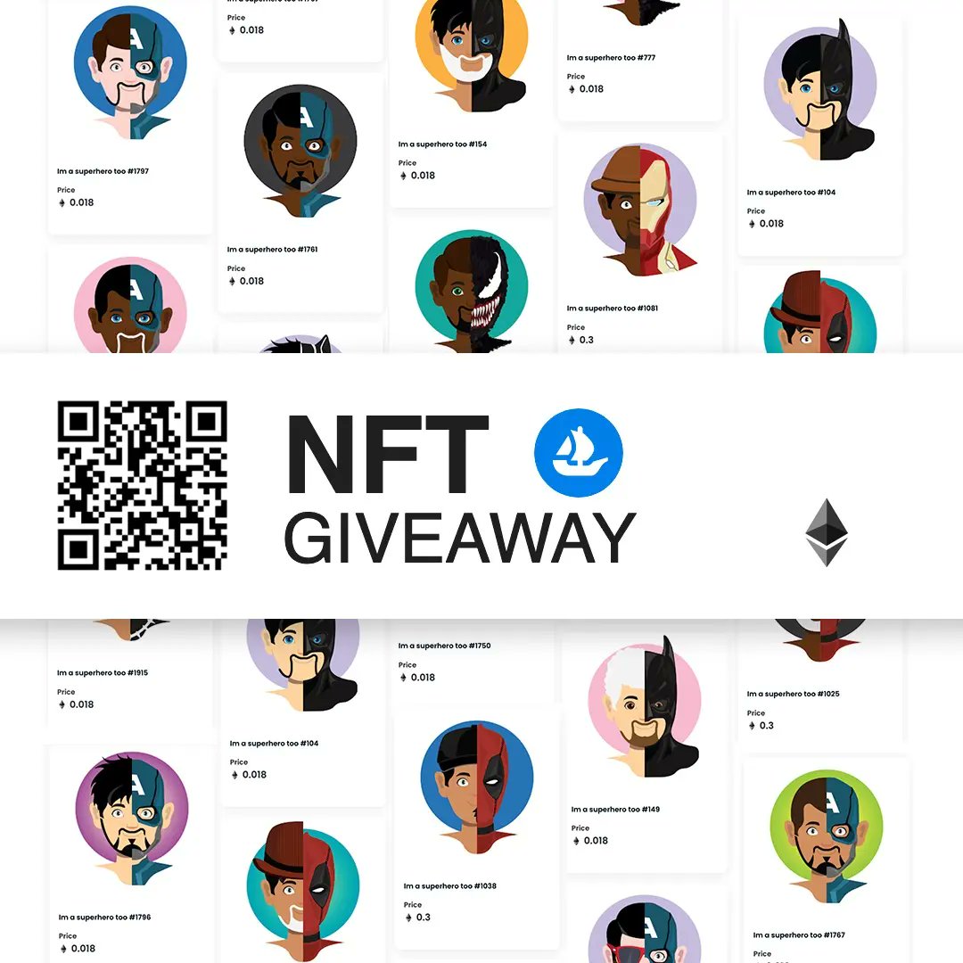 ImSuperheroToo's tweet photo. NFT giveaway
Only three steps to win your favourite  NFT 

Step 01
Follow us on Instagram and Twitter

Instagram - https://t.co/oMON3scjsP

Twitter - https://t.co/yUDgBet6qQ
#nfts #nft #nftcommunity #nftcollector #nftartist #Crypto #cryptoart  #nftcollectors  #NFTGiveaways https://t.co/bICKESuHiM