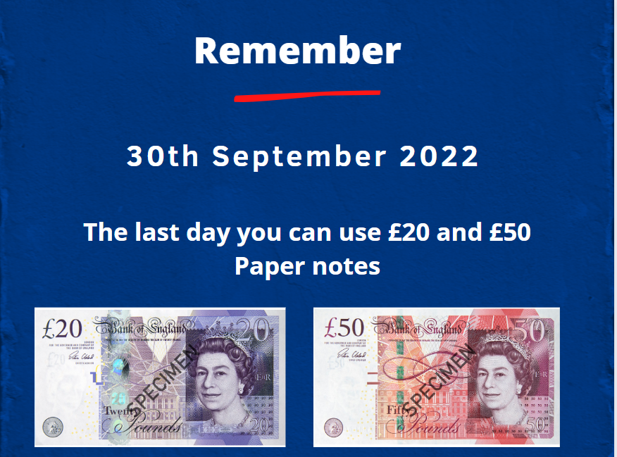 Dont forget you only have until 30th September to use the old £20 &amp; £50 notes- head over to the bank of England website for more information
#money #bankofengland