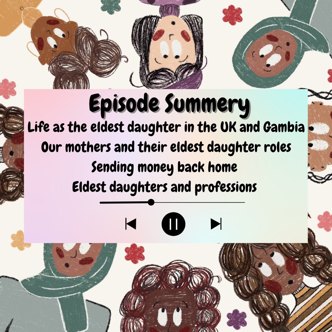 HomeGirlsUnite's tweet photo. This week we are joined by @king_kiins &amp; @MariamasTL we spoke about life as the eldest daughter in the UK and Gambia, and the cultural differences that come with that! We discussed siblings, finances, our mothers and their eldest daughter roles ✨

https://t.co/vDoxuSRvRN https://t.co/CpuHG3hMGQ