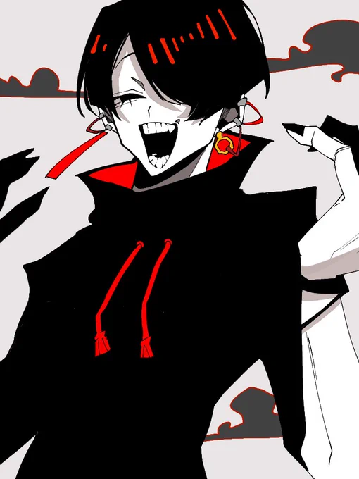 なんかこういう少ない色でボディライン出てる感じのキャラ好き 