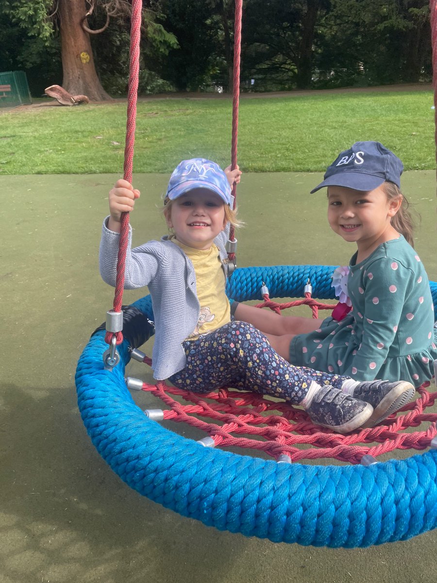 BrabynsPrep's tweet photo. Nursery Activity Camp have come to Brabyns Park to make stickmen! We couldn’t resist having a go on the swing as we walked past! #BPSActivityCamp #TheStickman https://t.co/mpe27iD60i