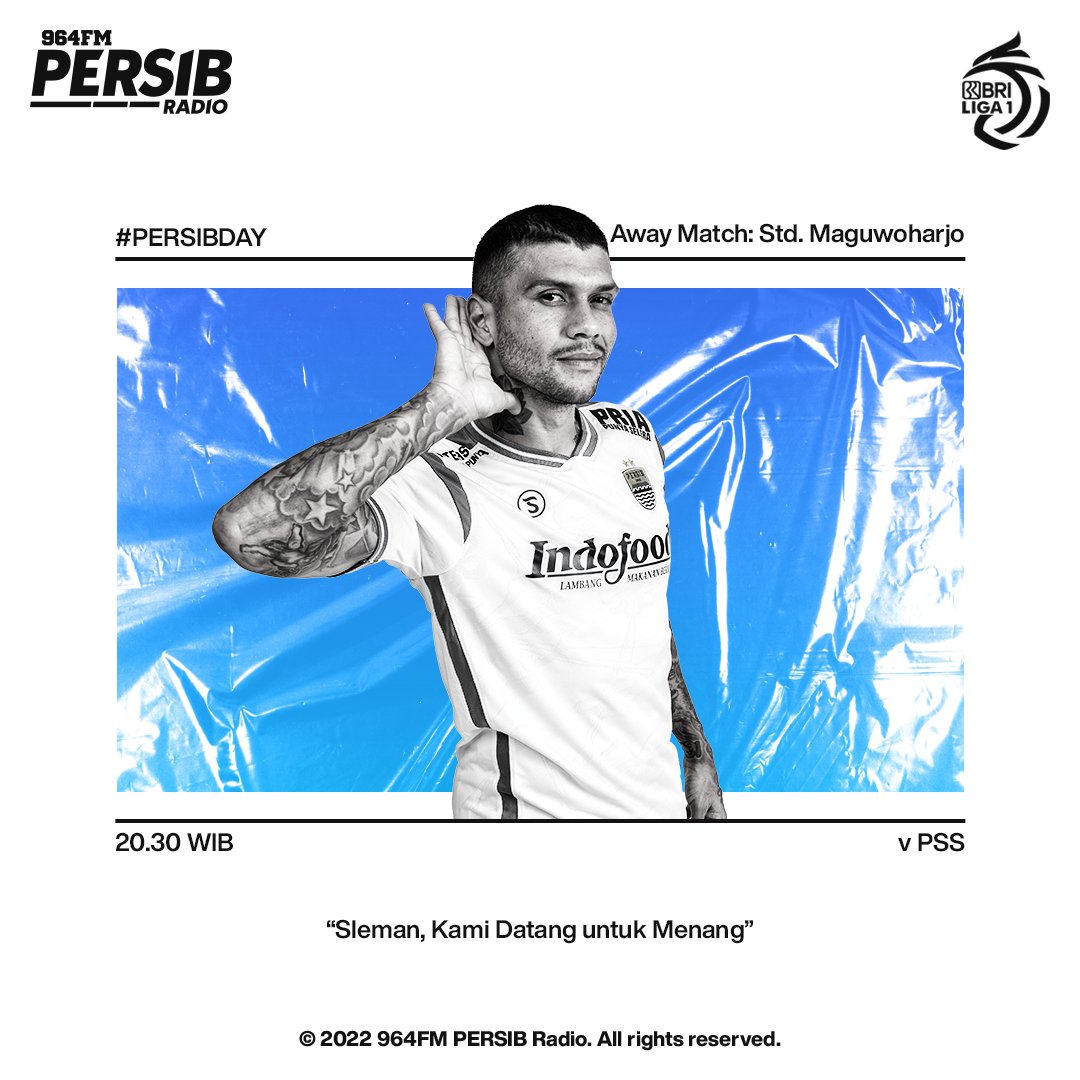#PERSIBDAY kali ini <a href="/persib/">PERSIB</a> berkunjung ke Stadion Maguwoharjo, kab.Sleman, Yogyakarta buat menghadapi PSS Sleman BRI liga 1, Berbekal hasil positif di laga terakhir, Persib siap bawa pulang 3 poin! Tebak score, balad Bandung. #Persib #964FM #PersibRadio #briliga1 #liga1indonesia
