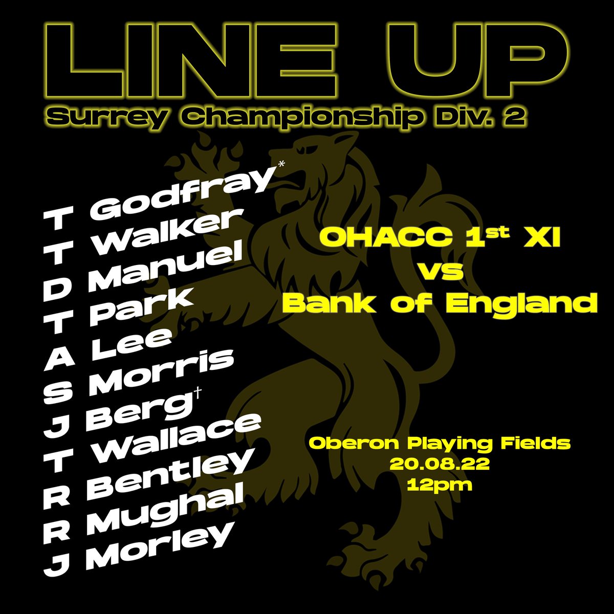 ohacricket's tweet photo. 🏏 @SurreyChamp GW16 Preview 🏏
1s @boecricketclub A
2s @SMCricketClub H
3s @EpsomCricket A
4s @KingstonianCC H
5s @WOTcricket A
It’s tight, tight at the top!
#Enjoy #Compete #TryToWin
🦁 🔥 https://t.co/RMnFgKXi0H