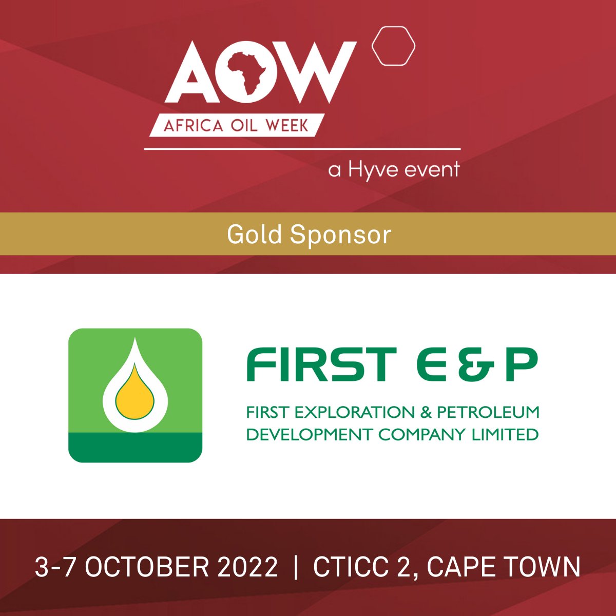 africaoilweek's tweet photo. This years' Beach Braai is sponsored by @FirstEandP at #AOW2022. Joining us as a Gold sponsor &amp; hosting a BBQ and cocktail filled reception!

Find our sponsors here - https://t.co/aay5XFkPaD  

#AfricaOilWeek #Africa #Energy #AOW2022 #Decadeofgas #FirstEP #EnergyServiceProvider https://t.co/KwXB6MN5Gd