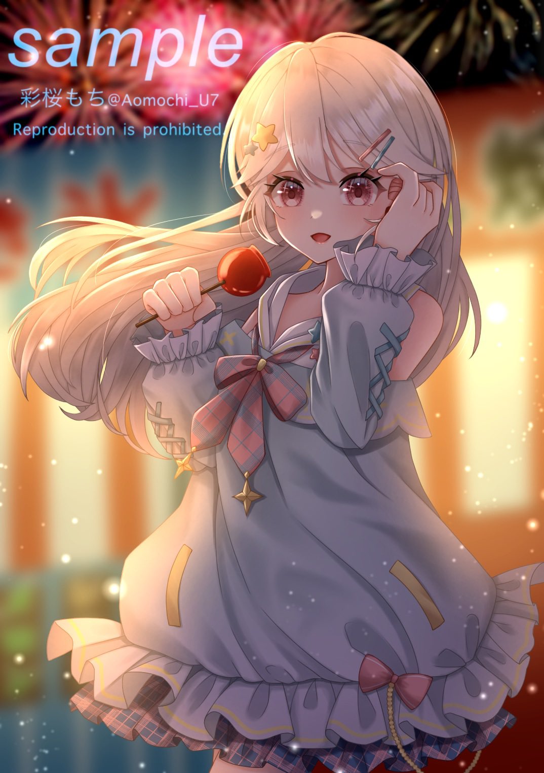 彩桜もち 依頼絵制作中 Aomochi U7 Twitter