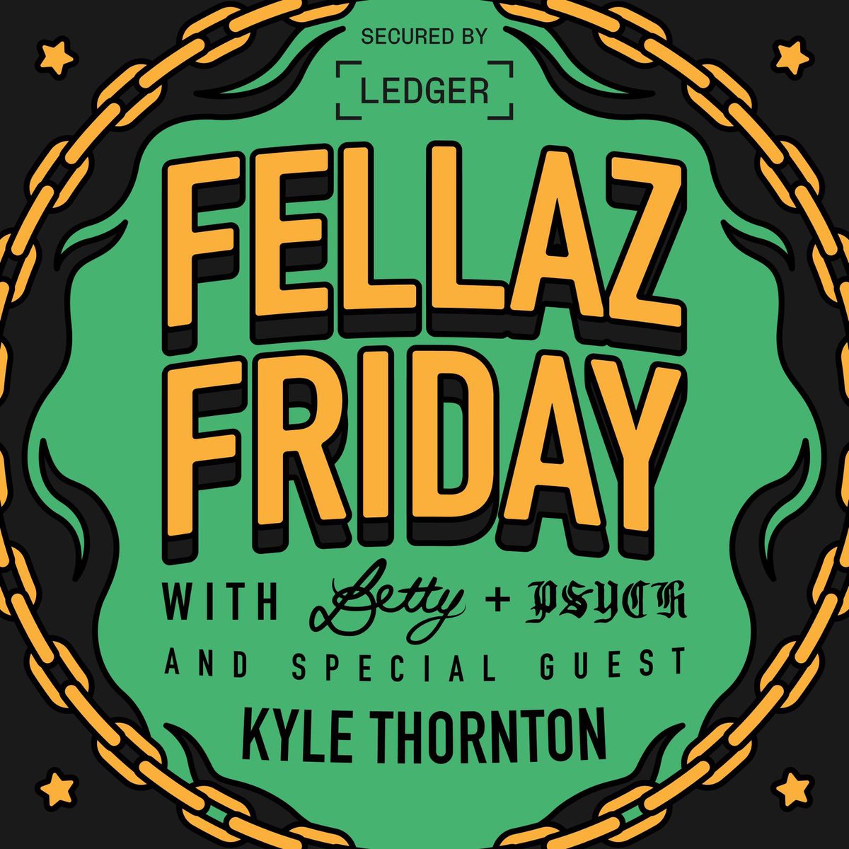 Set your reminders as we bring you this week’s Fellaz Friday, secured by <a href="/Ledger/">Ledger</a> 🫡🧟‍♂️