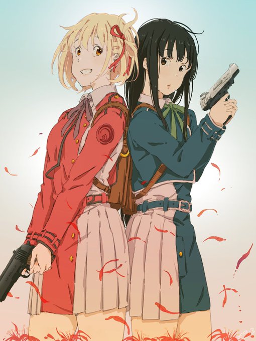 リコリコのバディ感良いよね
#リコリス・リコイル 
#リコリコ 