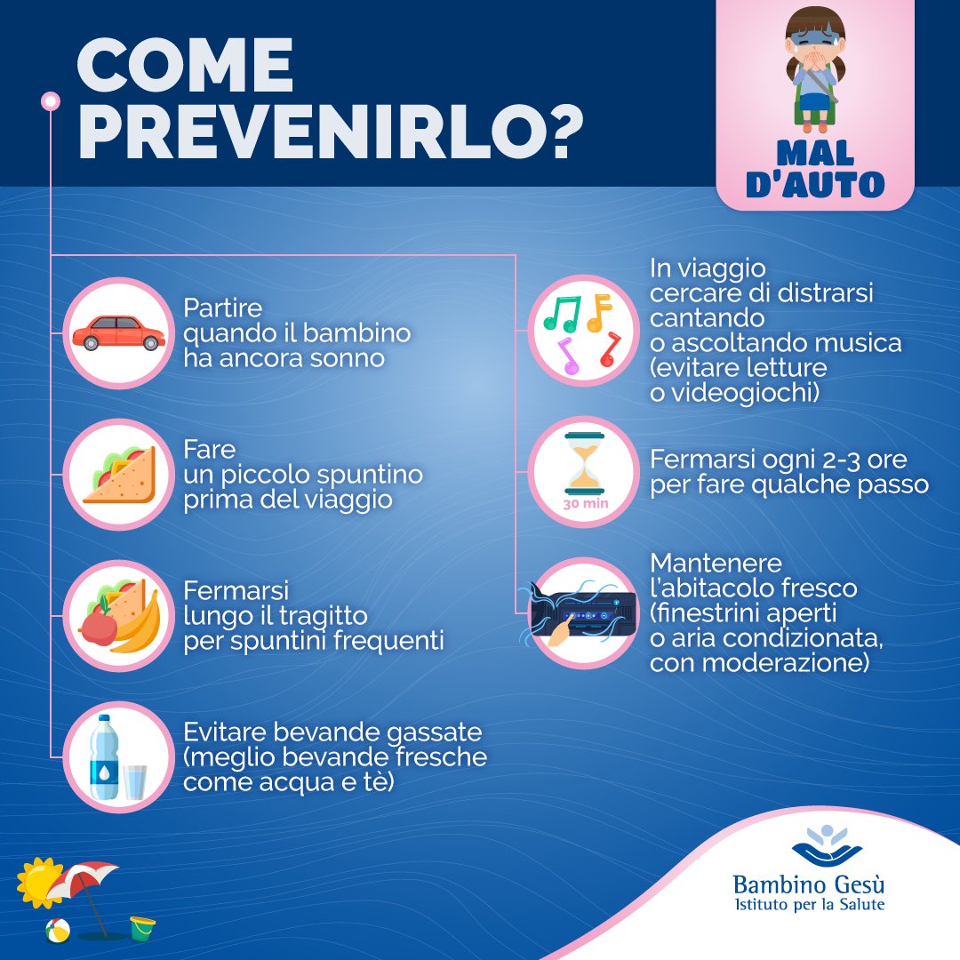 bambinogesu's tweet photo. #maldauto #cinetosi
I consigli utili per affrontare al meglio un viaggio con i bambini durante questo weekend da bollino rosso.
Per approfondire: https://t.co/J9amqzTSR5 https://t.co/bAS3P37k0c