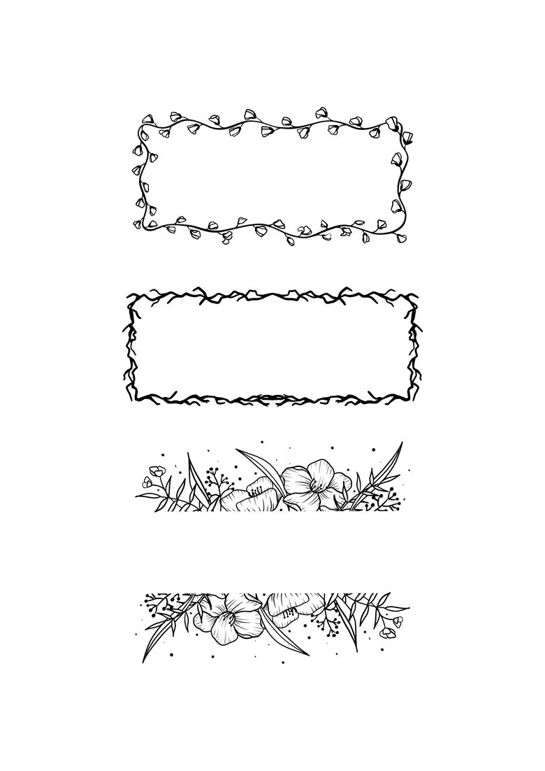 ✨Friday Freebie✨ 6 character token borders, 4 page borders, 9 page dividers and 3 box borders - some coloured, most black &amp; white, all nature themed. Free to use for personal or commercial projects so go forth and create! 🌿
