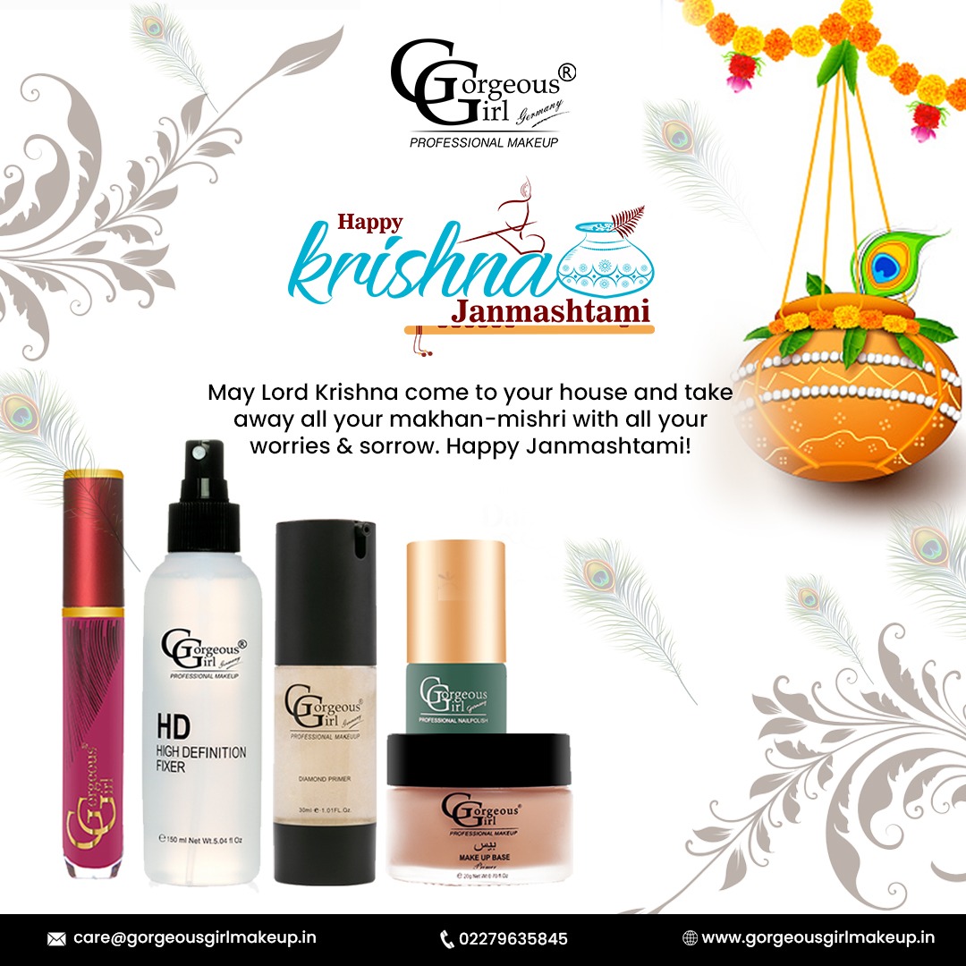 cosmetics53's tweet photo. May Lord Krishna come to your house and take away all your Makhan-Mishri with all your worries &amp; sorrow.
Happy Janmashtami. 
#janmashtami #krishna #कृष्णजन्माष्टमी #bhajan  #fixer #bestcosmetics #bestcosmeticsbrand #3dmakeup #3dlipstick #3dfoundation #lipstick #3dcosmetic https://t.co/xDUAY5mwhg