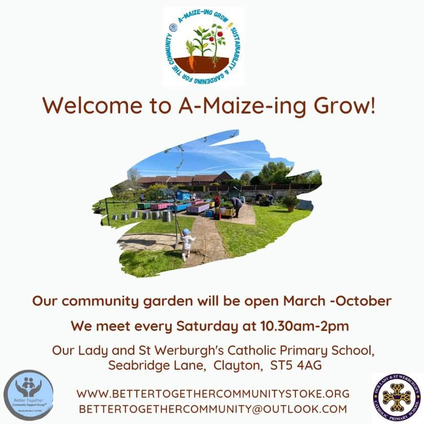 🌻A-MAIZE-ING GROW🦔 Welcome To Our Community Garden! Need Some Time To Sit In Nature? Breathe In The Fresh Air And Find Yourself Again. Book Time In The Garden For Some Personal Space Or Join Us Every Saturday For Community Gardening! EVERY SATURDAY 10.30am-2pm #BetterTogether