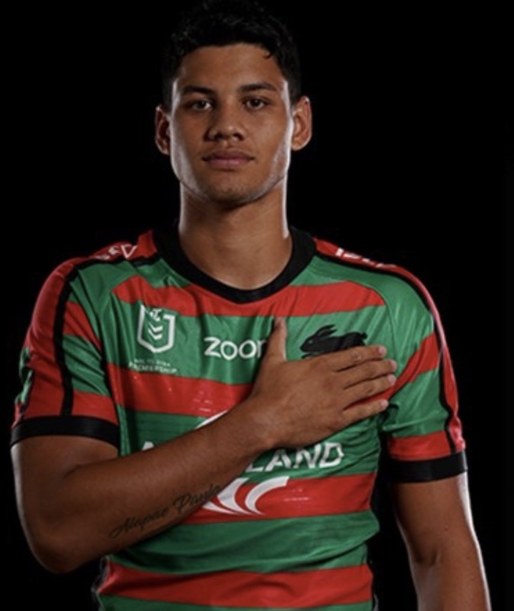 Bunniestvau's tweet photo. Hold your head high Jaxson Paulo, @SSFCRABBITOHS player number #1159. 42 NRL games, 19 tries. https://t.co/lZ9EeizeWJ