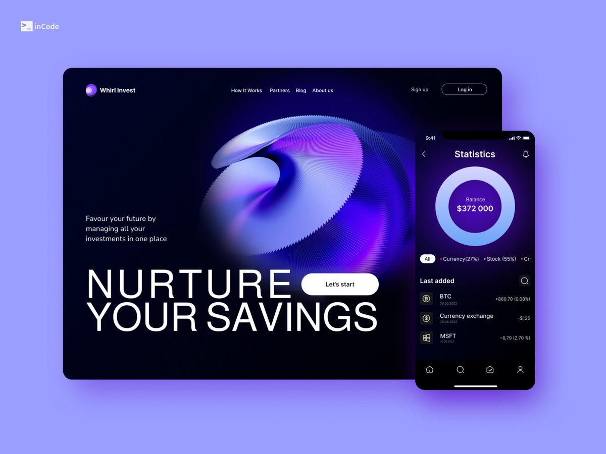 inCode_Systems's tweet photo. π New on our Dribbble profile!
Stand-out design for a trendy project β‘οΈ Check out our sample for fintech trading start-up: https://t.co/oTws5Ll6My
#fintechdesign #startupdesign #uiux #uidesign #dribbble #webdesign #webdesigner #designtrends #webdesigneruk https://t.co/MFNgSMsTfB