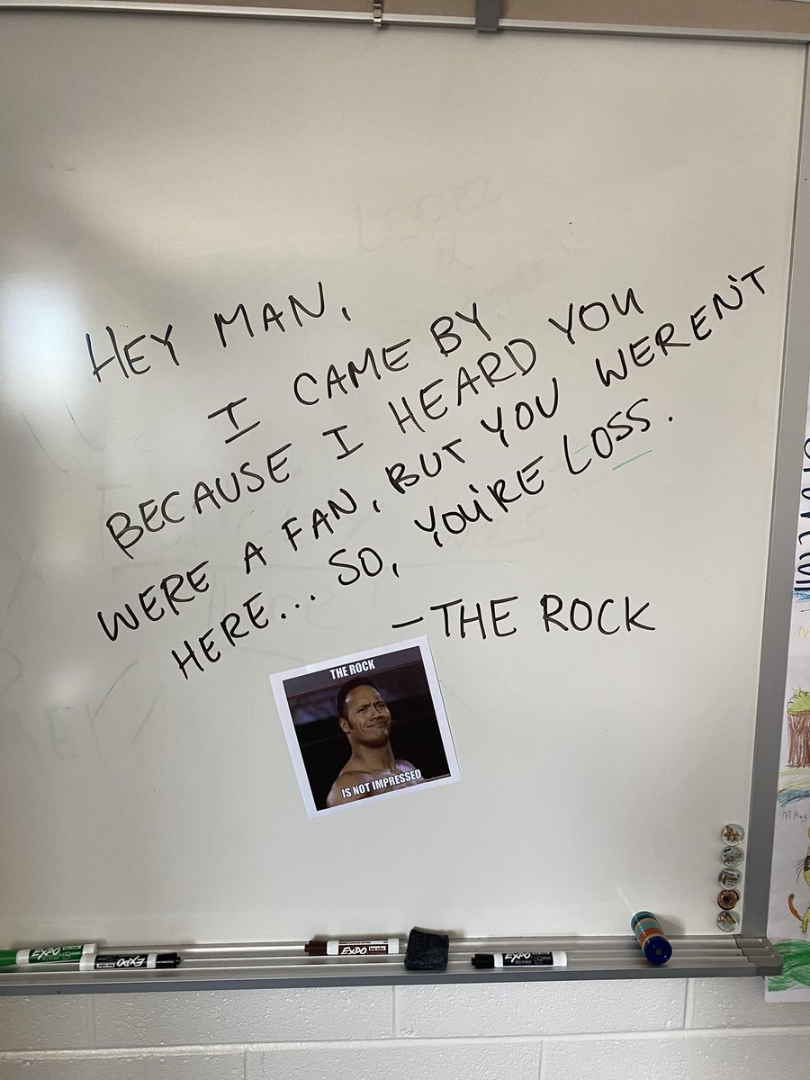 When your principal <a href="/GrovetonES/">Groveton ES</a> rocks and you just have to let him know! <a href="/TheRock/">Dwayne Johnson</a> <a href="/FCPSR3/">FCPS Region 3</a> <a href="/graceetayloredd/">Grace E. Taylor, Ed.D.</a> @FLCasablancaAP @cwlatham #GrovetonRocks