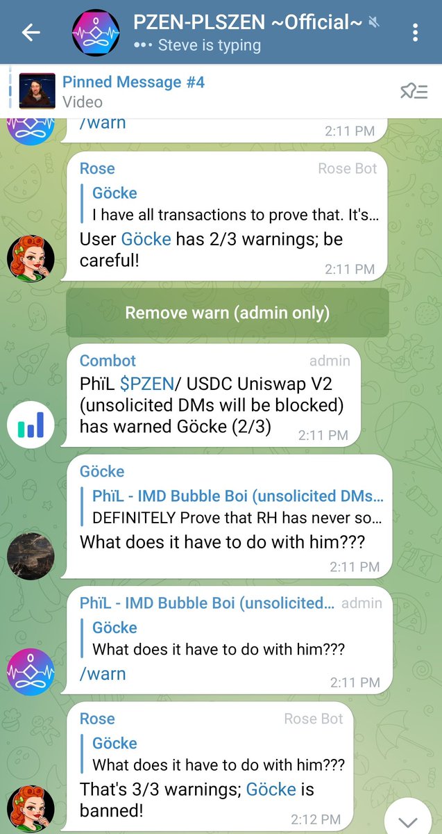 loyalcustomer99's tweet photo. @369HEX @the_hex_phoenix @Lytsout193 @askconradzen They are banning people who asks why source address sells pre minted tokens. https://t.co/83AFTdl0hG
