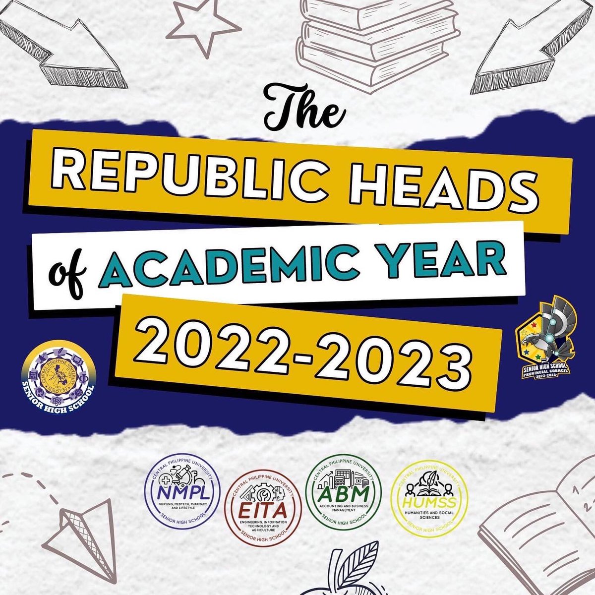 cpushs_sc's tweet photo. 💚ABM Republic Head - Abegail V. Mandar

❤️ EITA Republic Head - Alyssa Rosary Joy S. Laz

💛HUMSS Republic Head - Rizza Rich D. Sombilon

💙 NMPL Republic Head - Amabela Fiona Le B. Benid https://t.co/xV0WCjwcnw