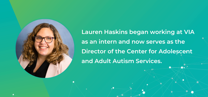 Lauren Haskins was randomly assigned to an internship at VIA in 2006. Fifteen years later, she's a program director. Learn more about Lauren's career journey and opportunities for growth at VIA at ow.ly/WNM350KnMP4