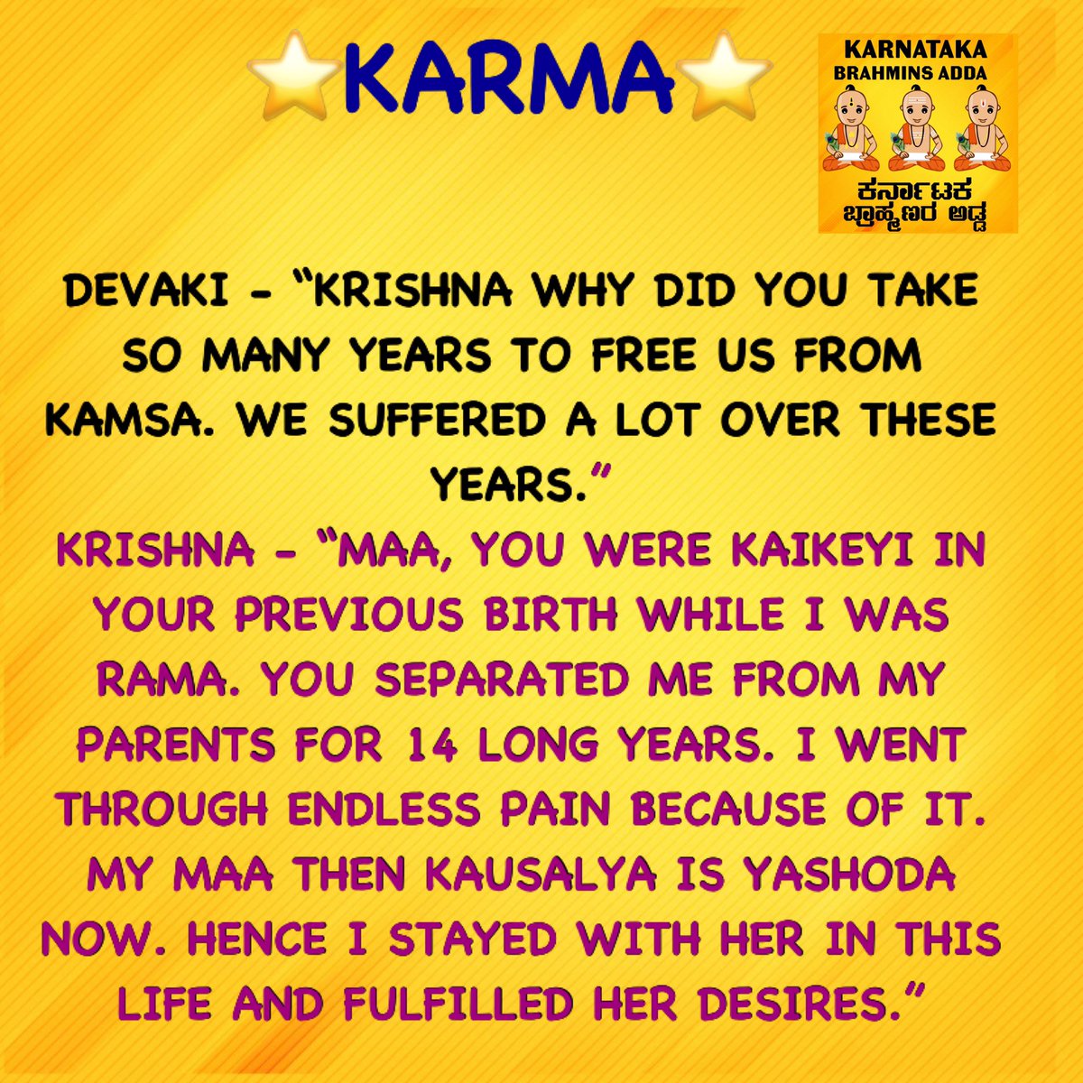 Karma is such that even Bhagawan can’t do anything 🙁

#KrishnaJanmashtami2022 #karma #krishna #yashoda #kanha #culture #hindu #brahmin