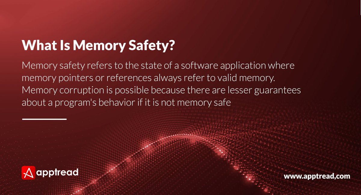 #knowledgebyte

An unsafe-memory program opens up various doorways for malicious users to exploit the flaw and get access to confidential files or execute arbitrary code on other devices. Check out what is 'Memory Safety' in #programming.

#memorysafety #softwareapplication